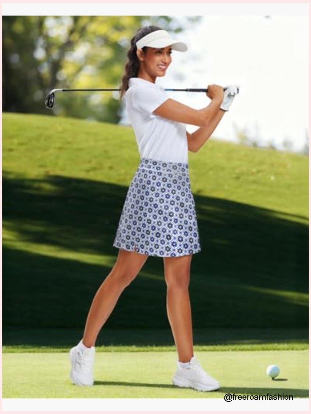 Women's Athletic Skort with Pockets 17" Inner Shorts Skirts - Picture 3 of 7